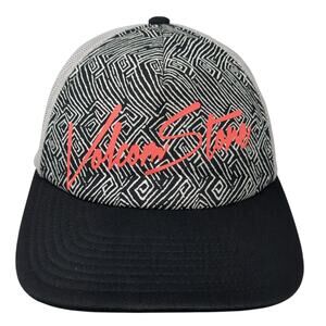 Volcom Stone Snapback Mesh Back Trucker Hat Multi One Size Colorblock